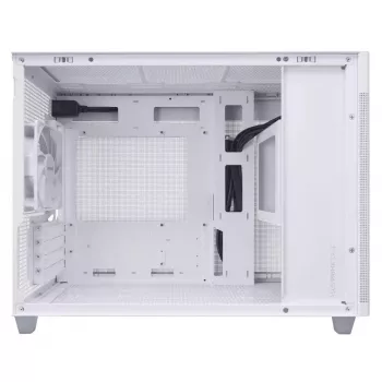 Θήκη υπολογιστή ASUS AP201 PRIME CASE TG ΛΕΥΚΟ Mini Tower — micro ATX, σκληρυμένο γυαλί, 3×3,5 ίντσες θέσεις, 1×2,5 ίντσες, USB-A×2, USB-C×1