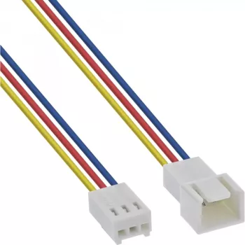 InLine Προέκταση καλωδίου ανεμιστήρα 3-Pin Molex αρσενικό βύσμα/υποδοχή θηλυκή μήκος 0,60 m