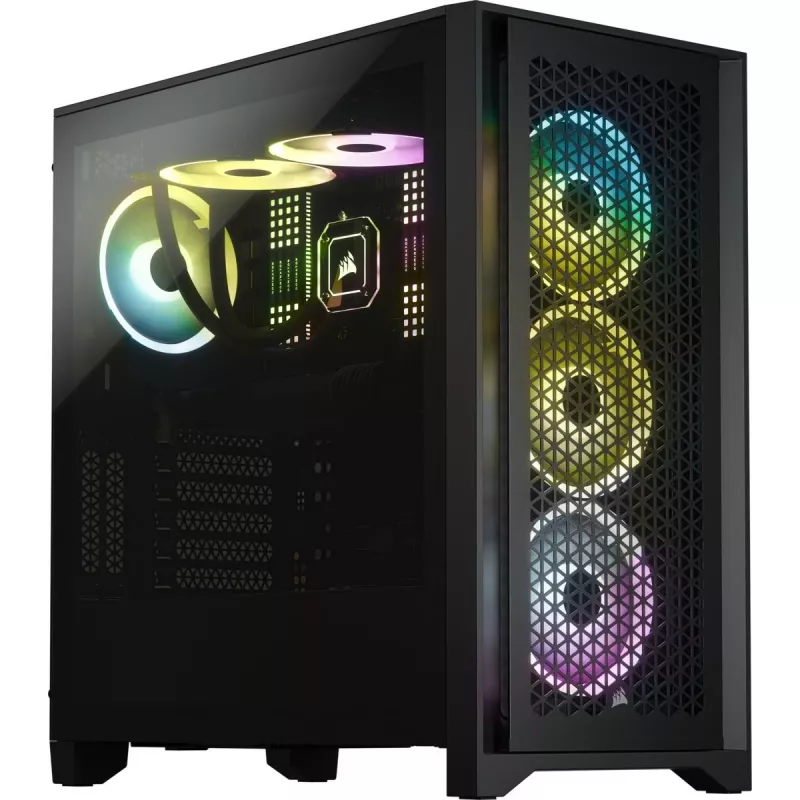 Κουτί Mid-Tower CORSAIR - Icue 4000d RGB Airflow - μαύρο