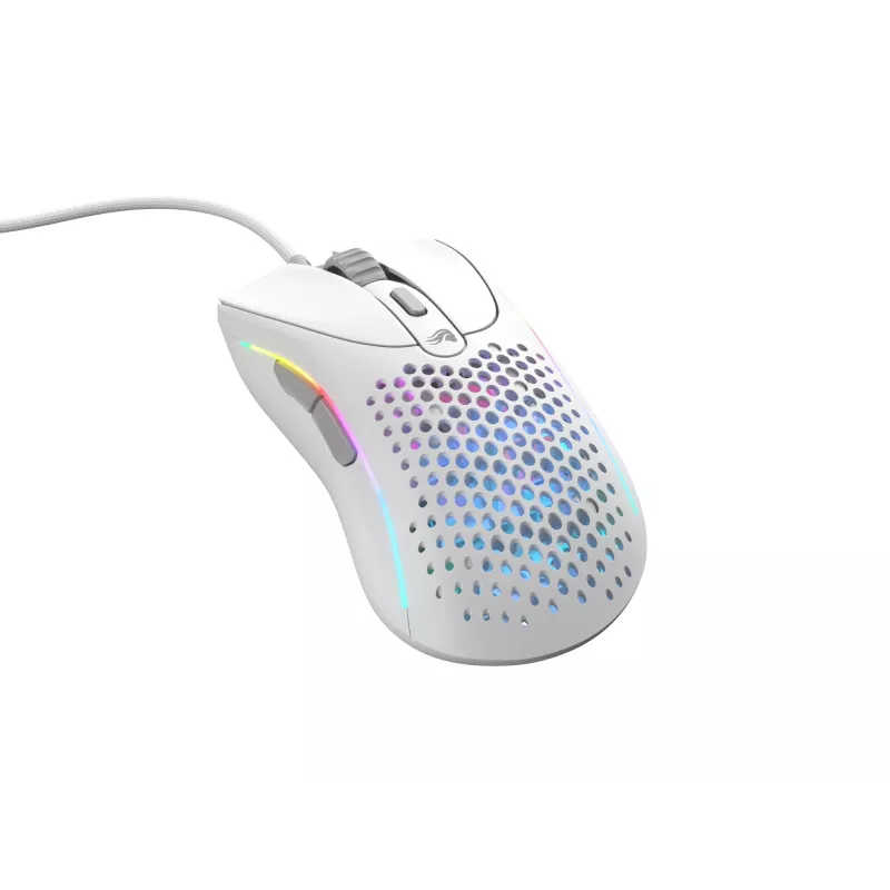 Glorious Gaming Glorious Model D 2 Wired - Ματ Λευκό, Δεξιόχειρας, Οπτικό, USB Type-A, 26000 DPI, Λευκό