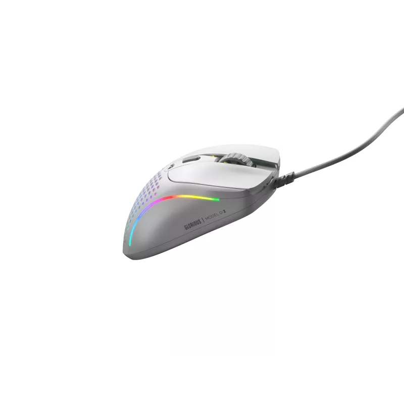 Glorious Gaming Glorious Model D 2 Wired - Ματ Λευκό, Δεξιόχειρας, Οπτικό, USB Type-A, 26000 DPI, Λευκό
