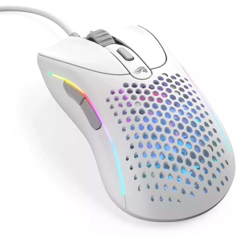 Glorious Gaming Glorious Model D 2 Wired - Ματ Λευκό, Δεξιόχειρας, Οπτικό, USB Type-A, 26000 DPI, Λευκό