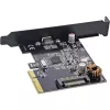 Κάρτα διεπαφής InLine 76660F, PCIe x4, USB 3.2 Gen 2x2 (20 Gb/s), 1x USB-C, χαμηλού προφίλ