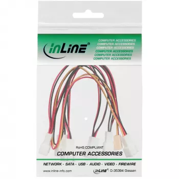 Καλώδιο αντάπτορα ανεμιστήρα InLine καλώδιο Y 3pol Molex θηλυκό / 6x 3pol Molex αρσενικό