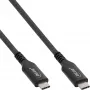 Καλώδιο USB4 InLine 35901A 1m USB-C βύσμα αρσενικό/βύσμα αρσενικό 8K60Hz μαύρο