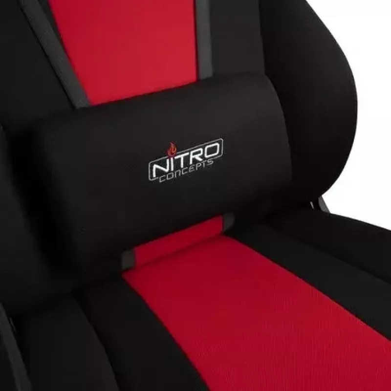 Επενδεδυμένο κάθισμα Nitro Concepts E250 Μαύρο Κόκκινο Ρυθμιζόμενο ύψος