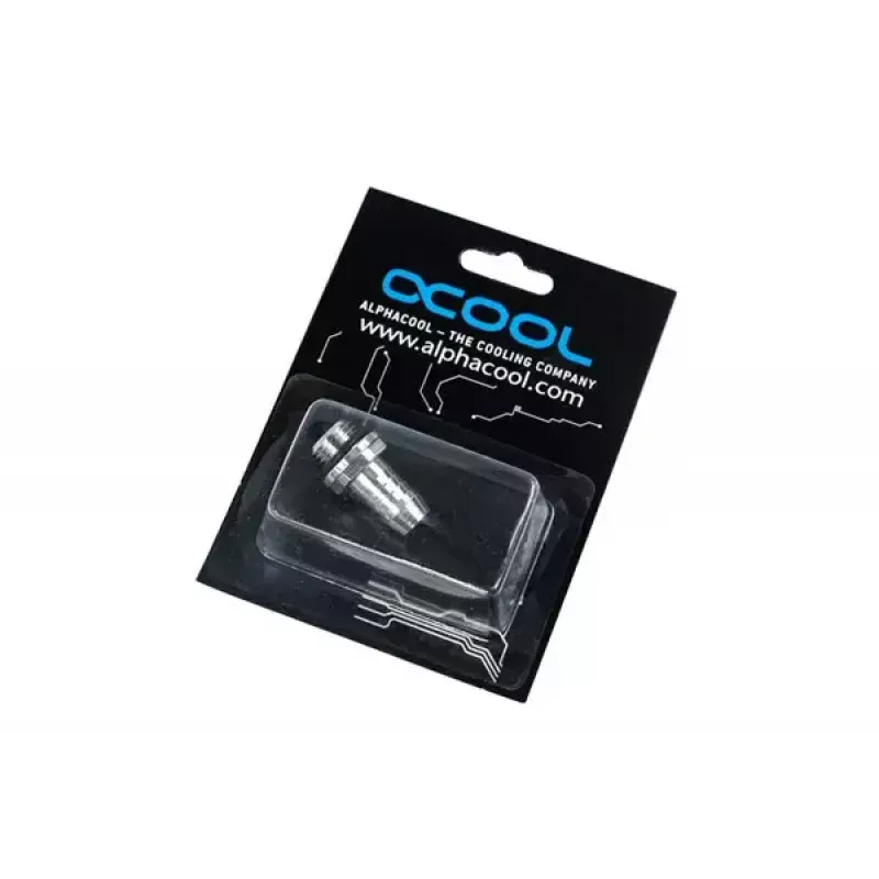 Alphacool HF 17092 ευθύς σύνδεσμος FatBoy G1/4 αρσενικός για σωλήνα εσωτερικής διαμέτρου 10 mm με O-ring, χρώμιο