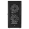 AeroCool Graphite v3 (Graphite-G-BK-v3) ACCM-PB24133.11 κουτί Midi Tower, ATX/MicroATX/Mini-ITX, πλαϊνό πάνελ από ψημένο γυαλί, χωρίς τροφοδοτικό, μαύρο