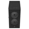 AeroCool Graphite v3 (Graphite-G-BK-v3) ACCM-PB24133.11 κουτί Midi Tower, ATX/MicroATX/Mini-ITX, πλαϊνό πάνελ από ψημένο γυαλί, χωρίς τροφοδοτικό, μαύρο