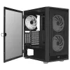 AeroCool Graphite v3 (Graphite-G-BK-v3) ACCM-PB24133.11 κουτί Midi Tower, ATX/MicroATX/Mini-ITX, πλαϊνό πάνελ από ψημένο γυαλί, χωρίς τροφοδοτικό, μαύρο