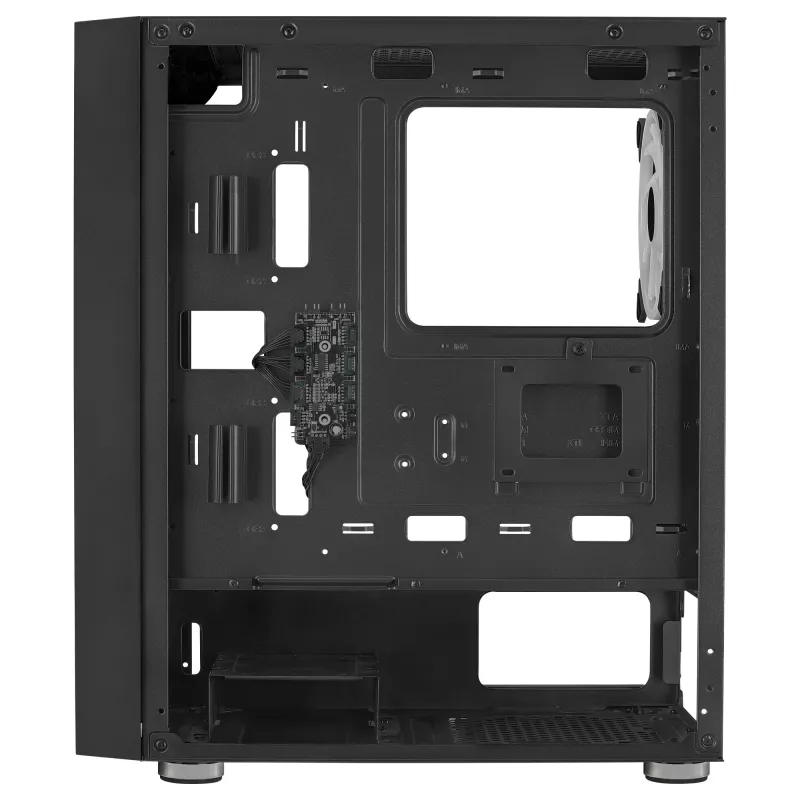 AeroCool Graphite v3 (Graphite-G-BK-v3) ACCM-PB24133.11 κουτί Midi Tower, ATX/MicroATX/Mini-ITX, πλαϊνό πάνελ από ψημένο γυαλί, χωρίς τροφοδοτικό, μαύρο