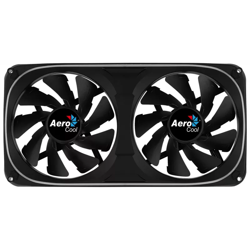 Aerocool ASTRO24 Dual Fan PC 12cm ARGB LED Αντιδονητική Υποστήριξη Μαύρο