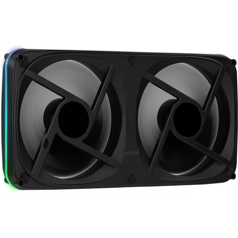 Aerocool ASTRO24 Dual Fan PC 12cm ARGB LED Αντιδονητική Υποστήριξη Μαύρο