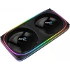 Aerocool ASTRO24 Dual Fan PC 12cm ARGB LED Αντιδονητική Υποστήριξη Μαύρο