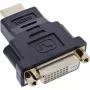 InLine Προσαρμογέας HDMI σε DVI Βύσμα αρσενικό / 24+1 Υποδοχή θηλυκή επιχρυσωμένο, 4K2K