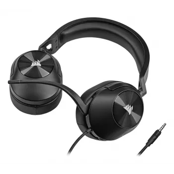 Ακουστικά gaming CORSAIR Hs55 – 3,5 mm – Στερεοφωνικά – Carbon