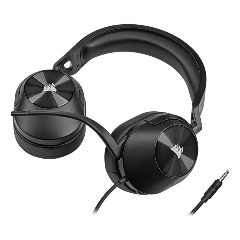 Ακουστικά gaming CORSAIR Hs55 – 3,5 mm – Στερεοφωνικά – Carbon