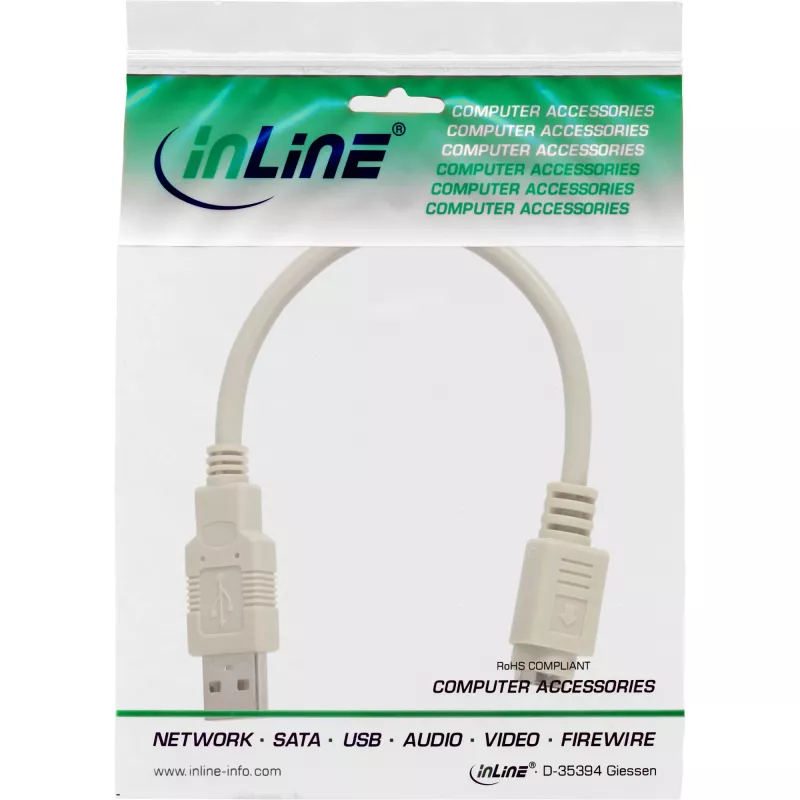Καλώδιο αντάπτορα USB USB Type-A αρσενικό / PS/2 θηλυκό InLine 33102