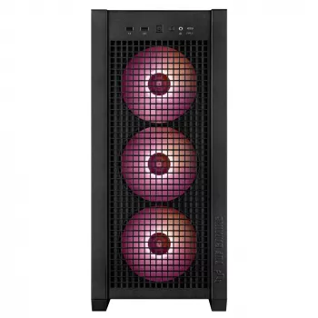 ASUS TUF Gaming GT302 ARGB 90DC00I0-B19000 κουτί υπολογιστή Midi Tower, E-ATX, ψημένο γυαλί, 4 ανεμιστήρες ARGB 120 mm, μαύρο