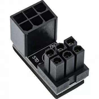 InLine Power-Adapter εσωτερικός 180° ATX 6-Pin βύσμα αρσενικό υποδοχή θηλυκή μαύρο 26636E