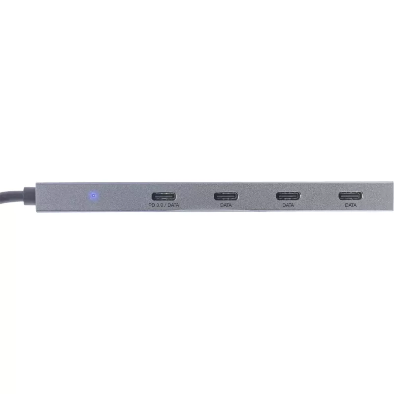 InLine USB 3.2 Gen.2 Hub (10 Gb/s), 4 Θύρες USB-C, OTG, Θήκη Αλουμινίου