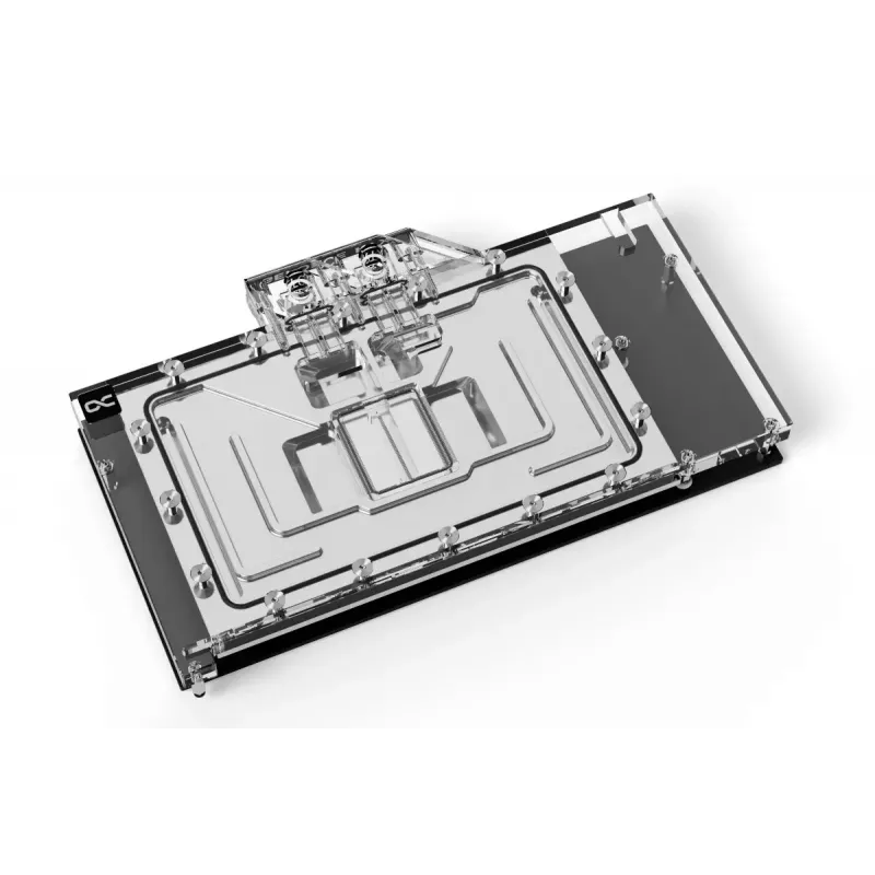 Water block + backplate Alphacool Eisblock Aurora ακρυλικό αλουμίνιο χαλκός διαφανές