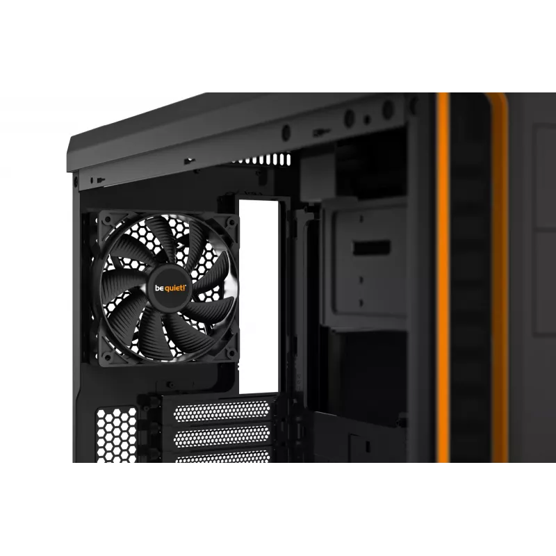 be quiet Pure Base 600 Window Midi Tower μαύρο, πορτοκαλί