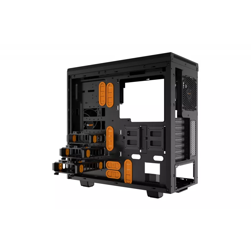 be quiet Pure Base 600 Window Midi Tower μαύρο, πορτοκαλί