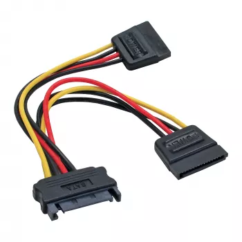 InLine Καλώδιο τροφοδοσίας SATA Y Υποδοχή SATA / 2x Βύσμα SATA 0,15 m