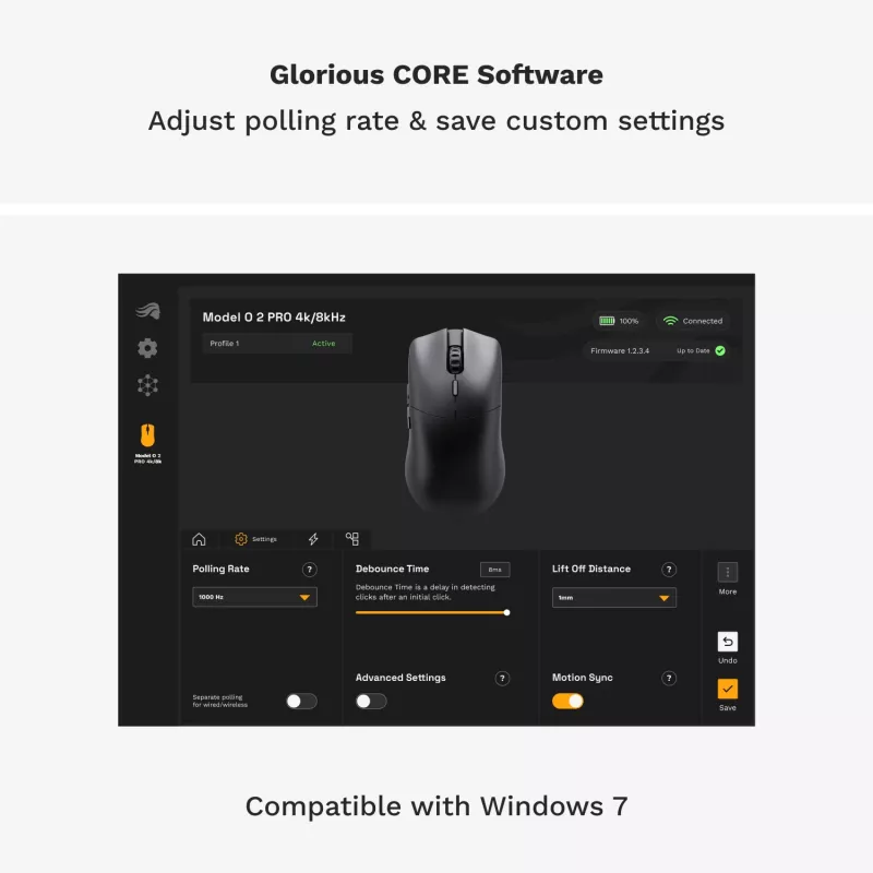 Glorious Gaming Glorious Model O 2 PRO Wireless - 1K Polling - μαύρο