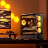 Κουτί υπολογιστή Jonsbo D400 Midi Tower ATX Tempered Glass – μαύρο