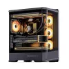 Κουτί υπολογιστή Jonsbo D400 Midi Tower ATX Tempered Glass – μαύρο