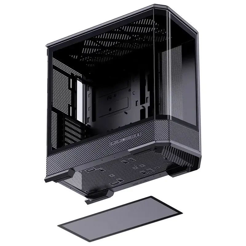 Κουτί υπολογιστή Jonsbo D400 Midi Tower ATX Tempered Glass – μαύρο