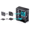 Κουτί υπολογιστή Jonsbo D400 Midi Tower ATX Tempered Glass – μαύρο