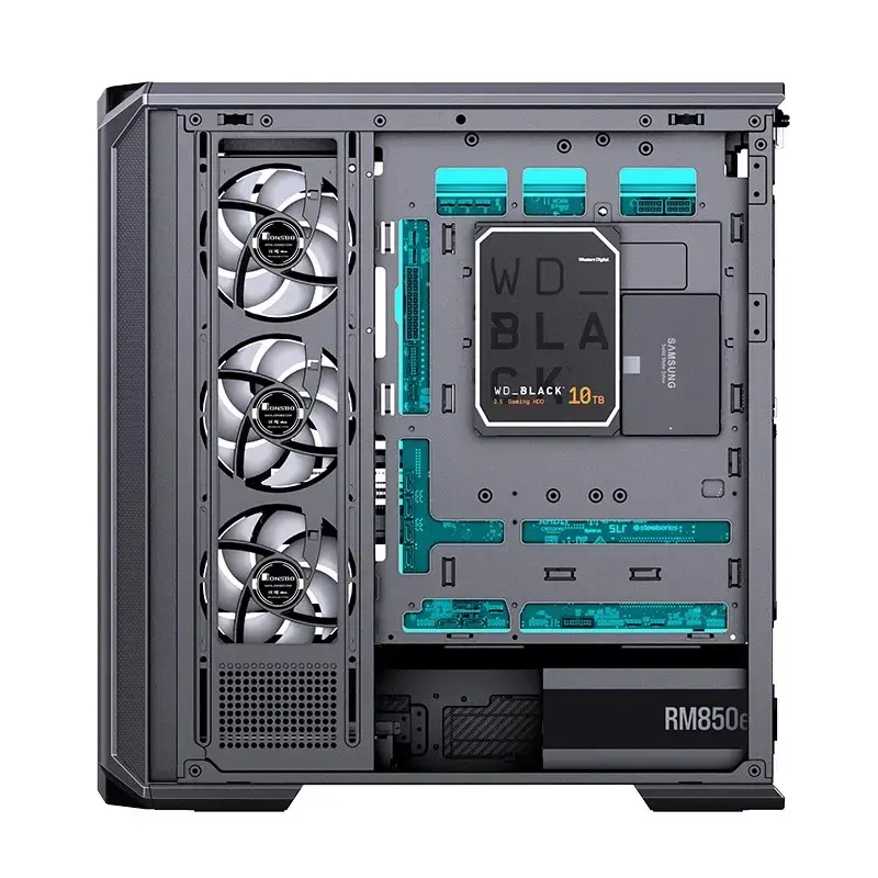 Κουτί υπολογιστή Jonsbo D400 Midi Tower ATX Tempered Glass – μαύρο