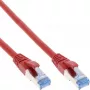 InLine Καλώδιο Patch S/FTP PiMF Cat.6A halogen free 500MHz κόκκινο 2m