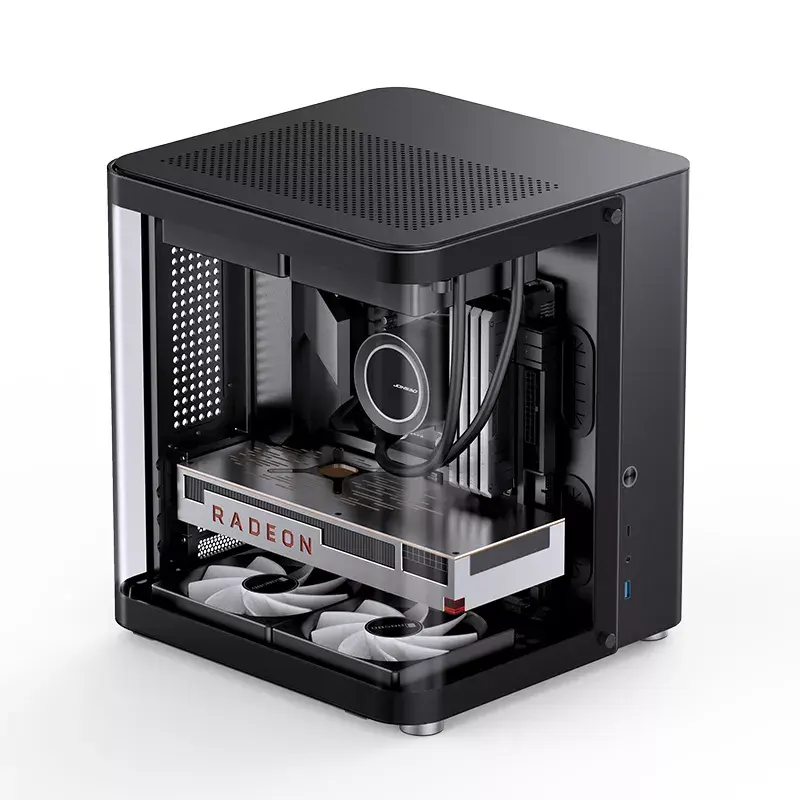 Κουτί υπολογιστή Jonsbo TK-1 2.0 Mini Tower Μαύρο