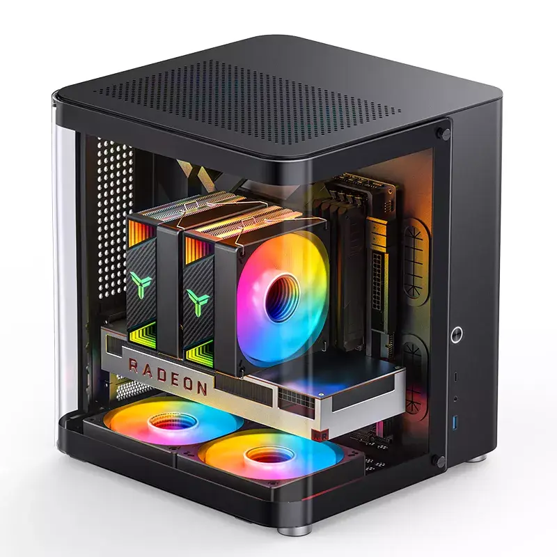 Κουτί υπολογιστή Jonsbo TK-1 2.0 Mini Tower Μαύρο