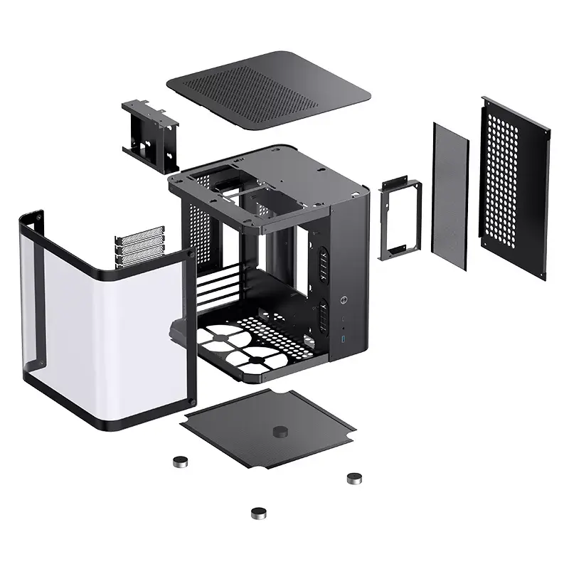 Κουτί υπολογιστή Jonsbo TK-1 2.0 Mini Tower Μαύρο