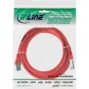 InLine Καλώδιο Patch S/FTP PiMF Cat.6A αλογονούχο 500MHz κόκκινο 3m