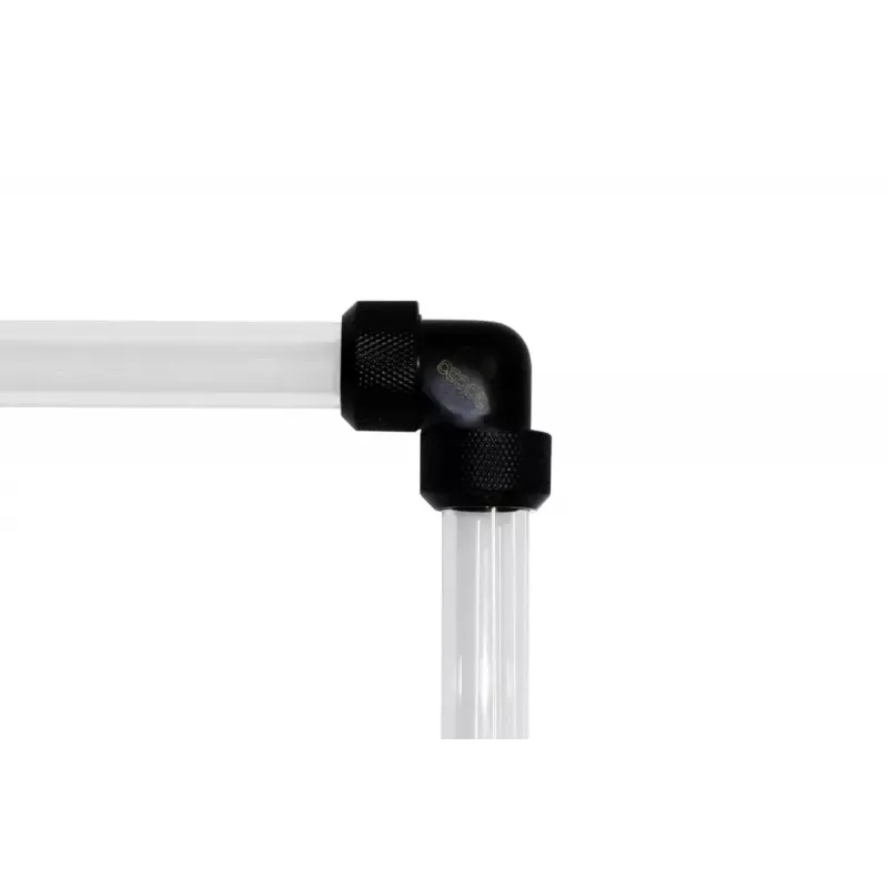 Alphacool Eiszapfen 17446 αντάπτορας γωνίας L 90°, εξωτερική διάμετρος 16 mm σε εξωτερική διάμετρο 16 mm HardTube, Deep Black