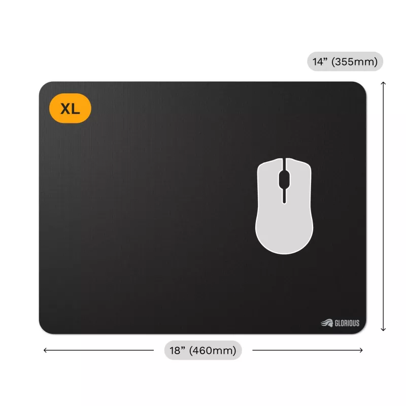 Mouse pad Glorious Gaming Glorious Mouse Pad 2 XL Edgeless μαύρο