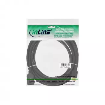 Καλώδιο HDMI InLine, καλώδιο High-Speed HDMI, M/W, μαύρο, χρυσές επαφές, 3 m
