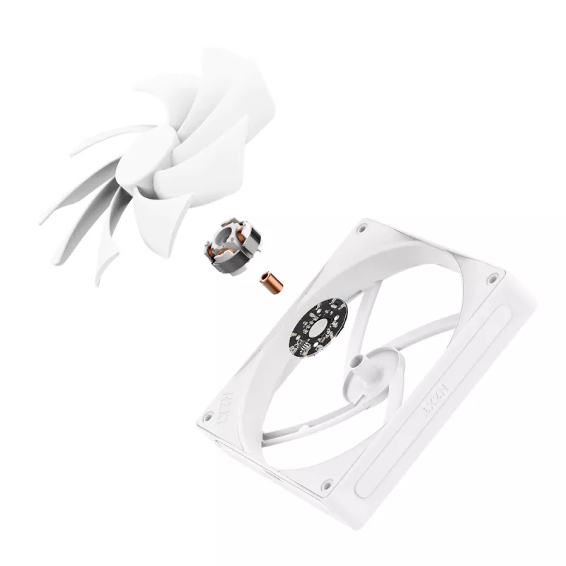 NZXT Ψύκτρα CPU F140Q 140mm Quiet Airflow Pwm Λευκή