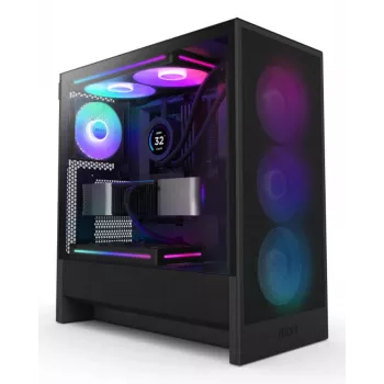 NZXT CPU Chassis H7 Flow 2024 RGB Mid Tower Airflow ATX Μαύρο