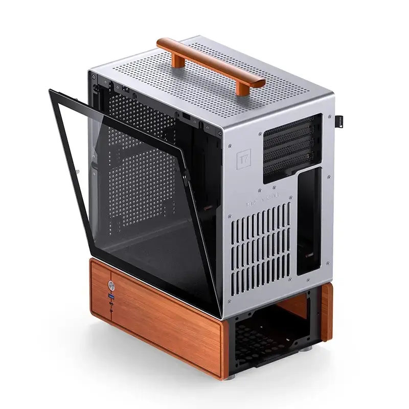 Κουτί PC Jonsbo T7 Midi Tower mATX Tempered Glass Ασημί