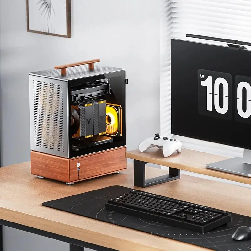 Κουτί PC Jonsbo T7 Midi Tower mATX Tempered Glass Ασημί