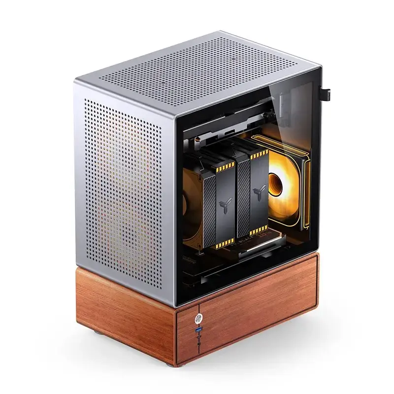 Κουτί PC Jonsbo T7 Midi Tower mATX Tempered Glass Ασημί