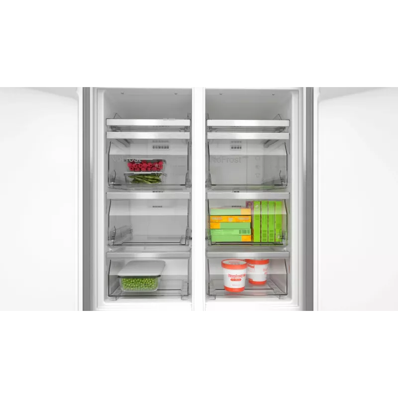 Bosch Serie 4 KMC85LBEA Ψυγείο Side-by-Side, ελεύθερης τοποθέτησης, 547 l, μαύρο