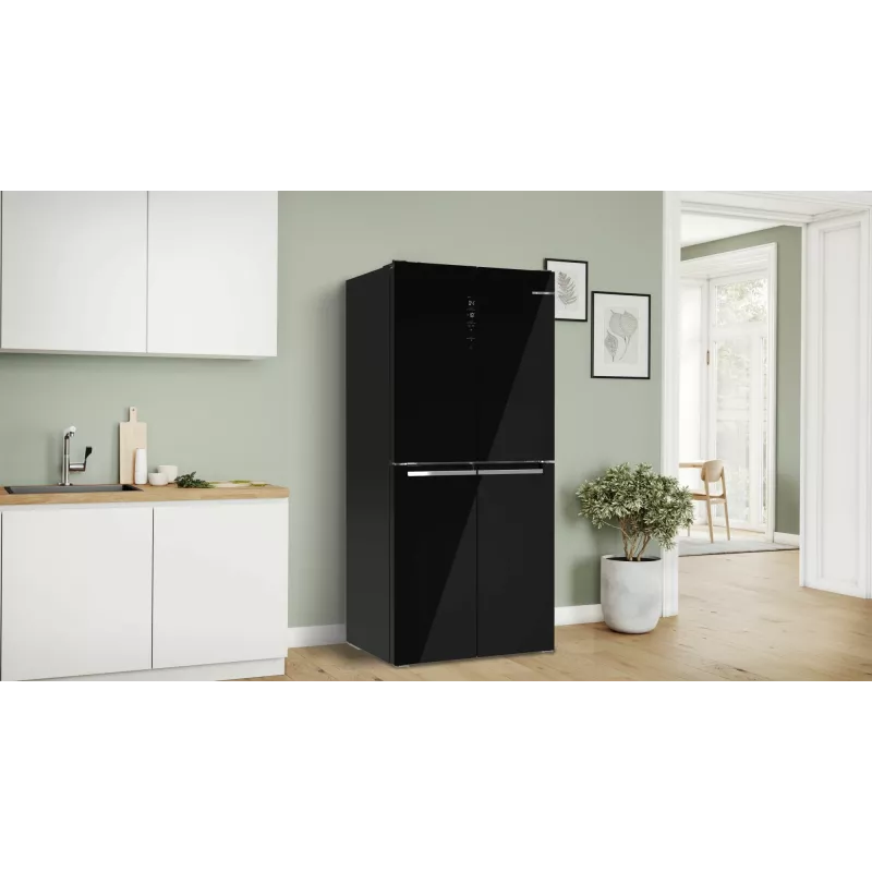 Bosch Serie 4 KMC85LBEA Ψυγείο Side-by-Side, ελεύθερης τοποθέτησης, 547 l, μαύρο